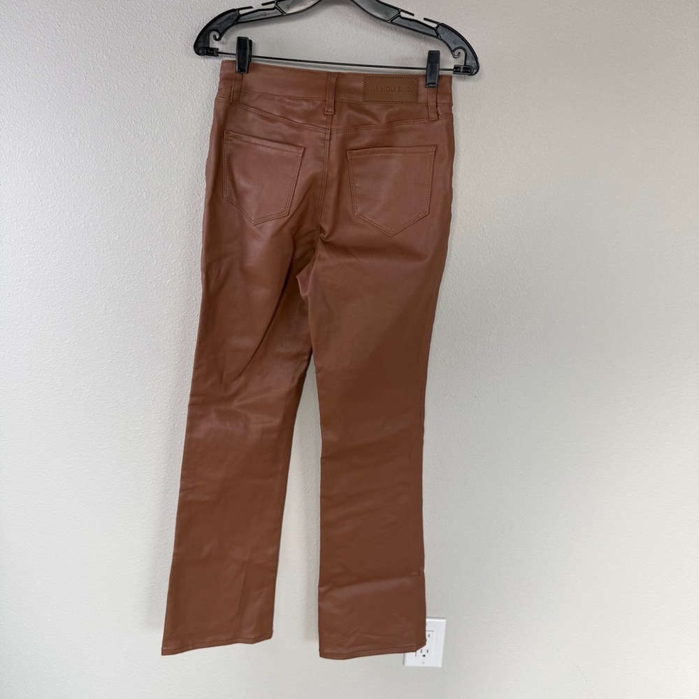 New The Noli Shop Aria Coated Bootcut Flare Jean Mocha Mousse NWT Women’s 27 - Picture 11 of 14